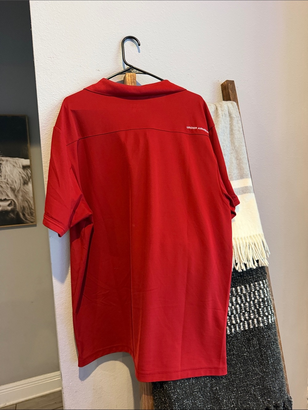 Under Armour Red Men's Athletic Polo - Picture 5 of 5